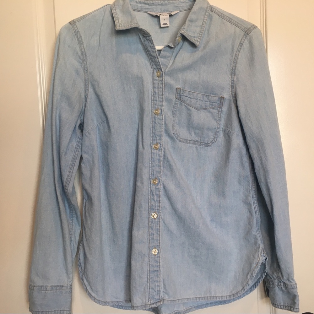Old Navy Classic Chambray Button-Down Shirt